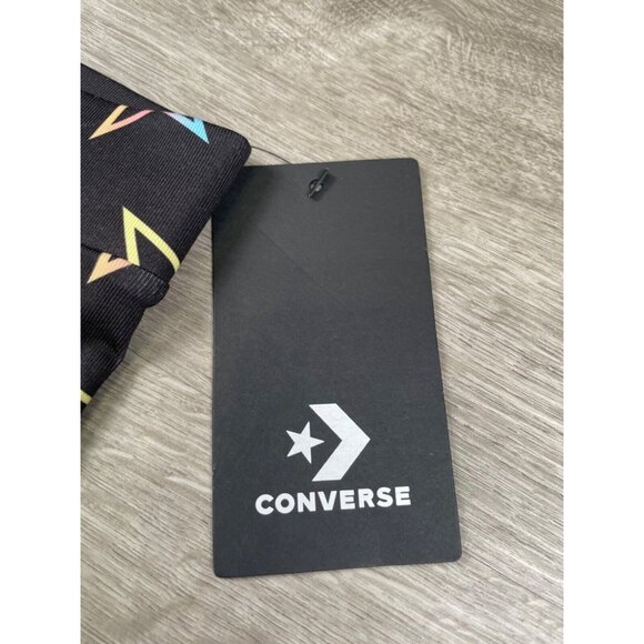 Converse Leggings Kids Size 4 XS 3-4 Years Logo Black Rainbow Stars - Picture 4 of 8
